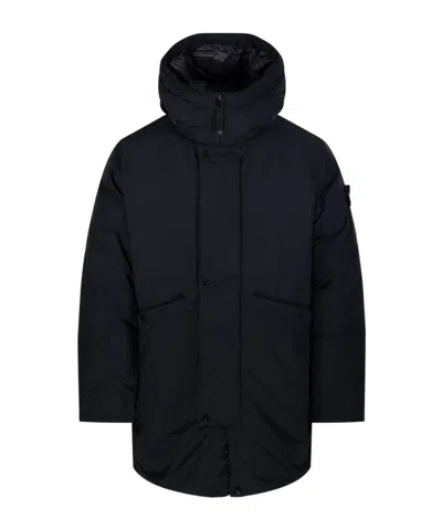 STONE ISLAND STONE ISLAND LOGO PATCH HOODED JACKET