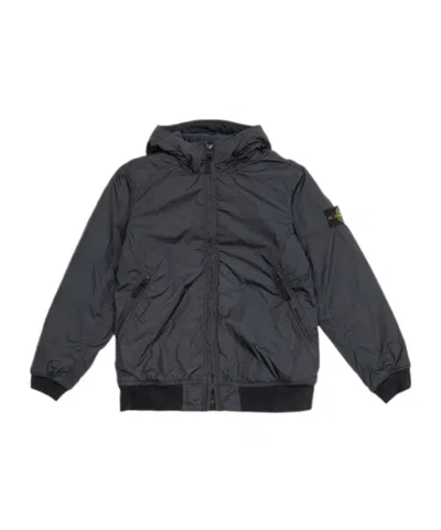 Stone Island Long Sleeve Casual Jacket In Black