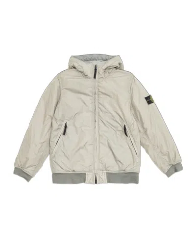 Stone Island Long Sleeve Casual Jacket In White