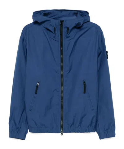 Stone Island Long Sleeve Casual Jacket In Blue