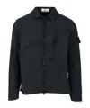 Stone Island Zip-fastening Pocket Shirt Jacket In Blue