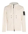 Stone Island Short Parka In Ivory