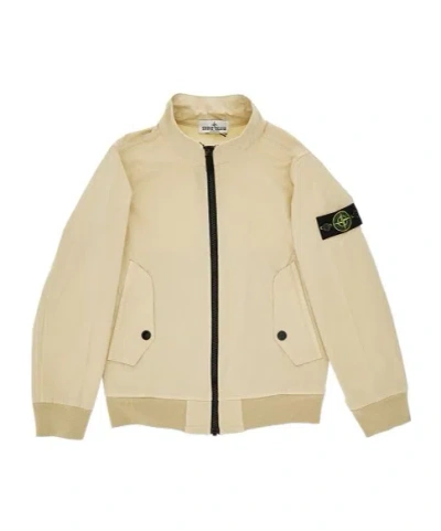 Stone Island Long Sleeve Casual Jacket In Nude