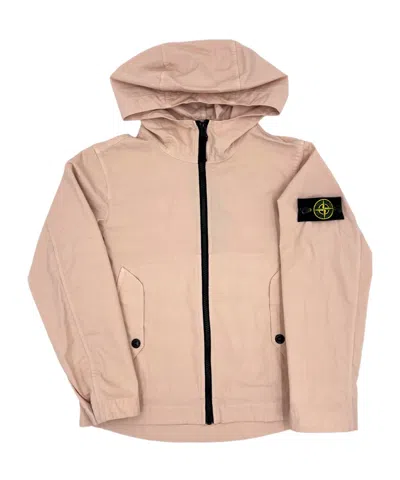 Stone Island Long Sleeve Casual Jacket In Nude