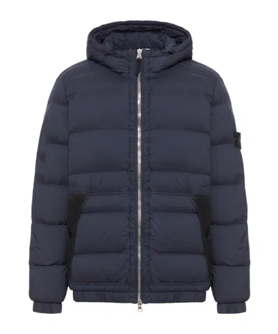 STONE ISLAND LONG SLEEVE COTTON COAT