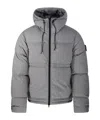 Stone Island Puffer In Grey Polyamide In Gray