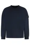 Stone Island Cotton Crew-neck Sweatshirt In Blue