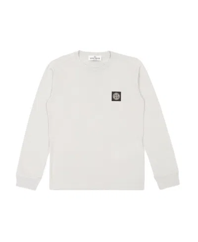 Stone Island Long-sleeve Cotton T-shirt In Gray