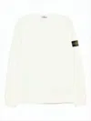 Stone Island Cotton Sweatshirt In White