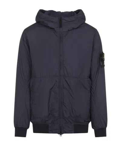 Stone Island Long Sleeve Jacket In Blue