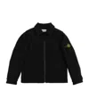 Stone Island Long Sleeve Lapel Jacket In Black