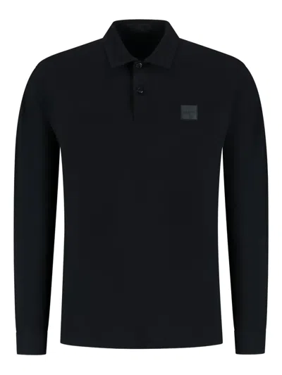 STONE ISLAND LONG-SLEEVE LOGO POLO SHIRT