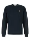 Stone Island Long Sleeve T-shirt With Compass Patch In Blue