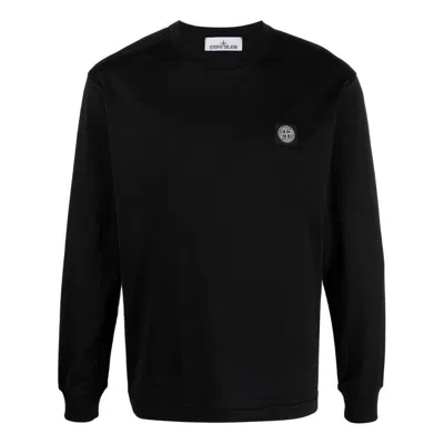 Stone Island Long Sleeve Patch T-shirt 'black'