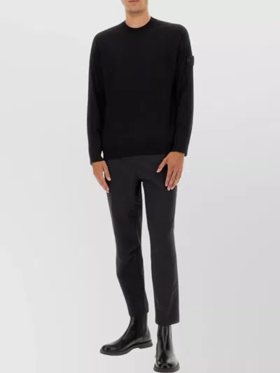 STONE ISLAND LONG SLEEVE RIBBED CUFF CREW NECK SWEATER
