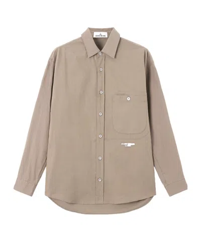 Stone Island Long-sleeve Shirt In Brown