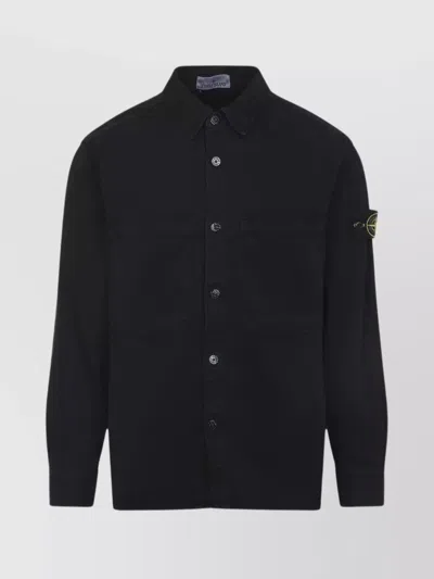 STONE ISLAND LONG SLEEVE SHIRT CHEST POCKETS