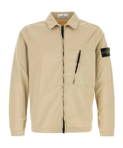 STONE ISLAND ZIP-FASTENING POCKET JACKET