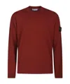 Stone Island Sweater In Red