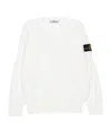 Stone Island Compass-badge Crew-neck Jumper In Gray