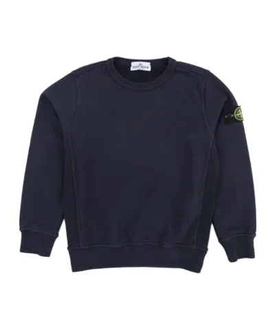 Stone Island Long Sleeve Sweatshirt In Blue