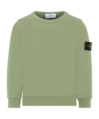 Stone Island Long Sleeve Sweatshirt In Green