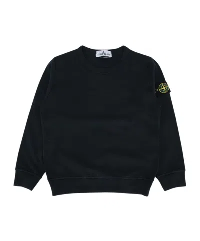 Stone Island Long Sleeve Sweatshirt In Blue