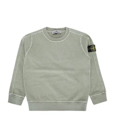 Stone Island Long Sleeve Sweatshirt In Mud