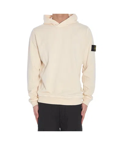 Stone Island Long Sleeve Sweatshirt In Nude