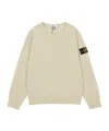 Stone Island Long Sleeve Sweatshirt In Sand-colored