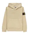 Stone Island Long Sleeve Sweatshirt In Sand-colored