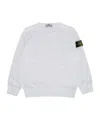 Stone Island Long Sleeve Sweatshirt In White