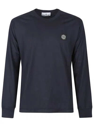 Stone Island Long Sleeve T-shirt In Blue