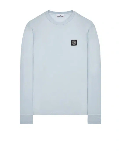 Stone Island Long Sleeve T-shirt Blue Cotton