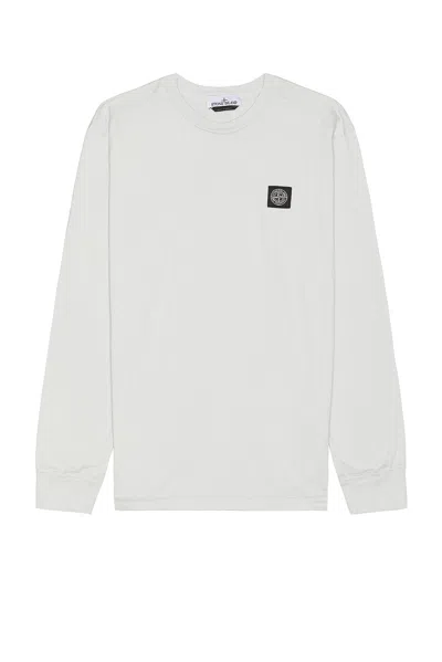Stone Island Long Sleeve T-shirt In Sky Blue