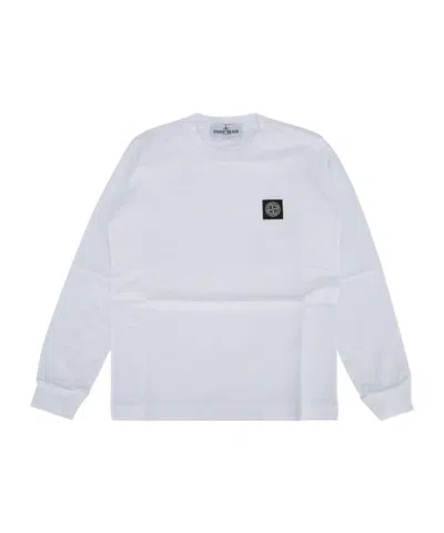 Stone Island Long Sleeve T-shirt In White
