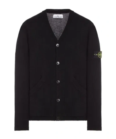Stone Island Long-sleeved Cardigan In Animal Print
