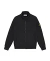 Stone Island Long-sleeved Cardigan Sweater In Black