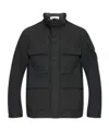 Stone Island Long-sleeved Casual Jacket In Black