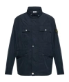 Stone Island Long-sleeved Casual Jacket In Blue