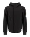 Stone Island Light Soft Shell-r Technology Jacket In Gray