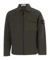 Stone Island Long-sleeved Casual Jacket In Green