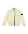 Stone Island Long-sleeved Coat In Nude