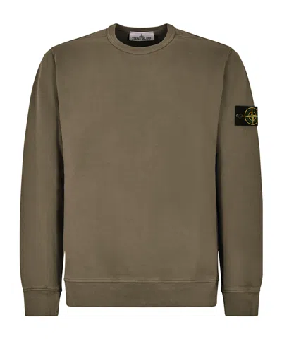 STONE ISLAND LONG-SLEEVED CREW NECK SWEATSHIRT