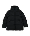 Stone Island Long-sleeved Down Jacket In Black