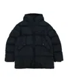 Stone Island Long-sleeved Down Jacket In Black