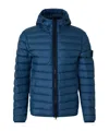 Stone Island Loom Woven Chambers Padded Jacket In Blue