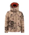 Stone Island Thermo-reactive Camouflage Puffer Jacket In Gray
