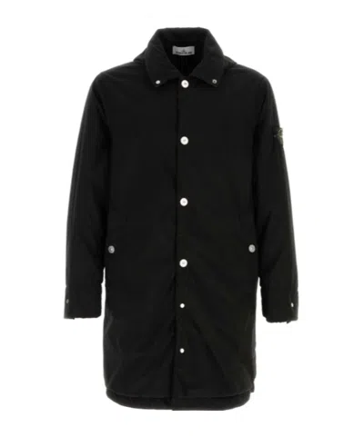 STONE ISLAND SNAP-BUTTON PADDED COAT