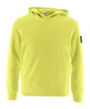 Stone Island Long-sleeved Hooded Hoodie In Yellow